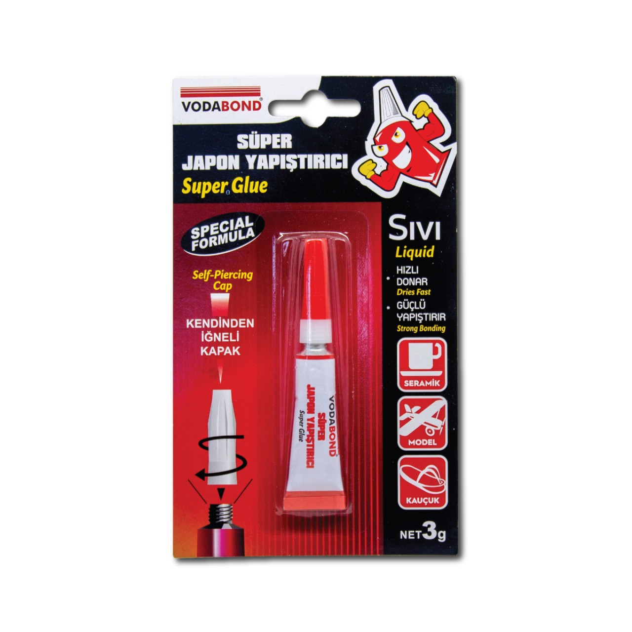 VODABOND SÜPER JAPON YAPIŞTIRICI 3 GR