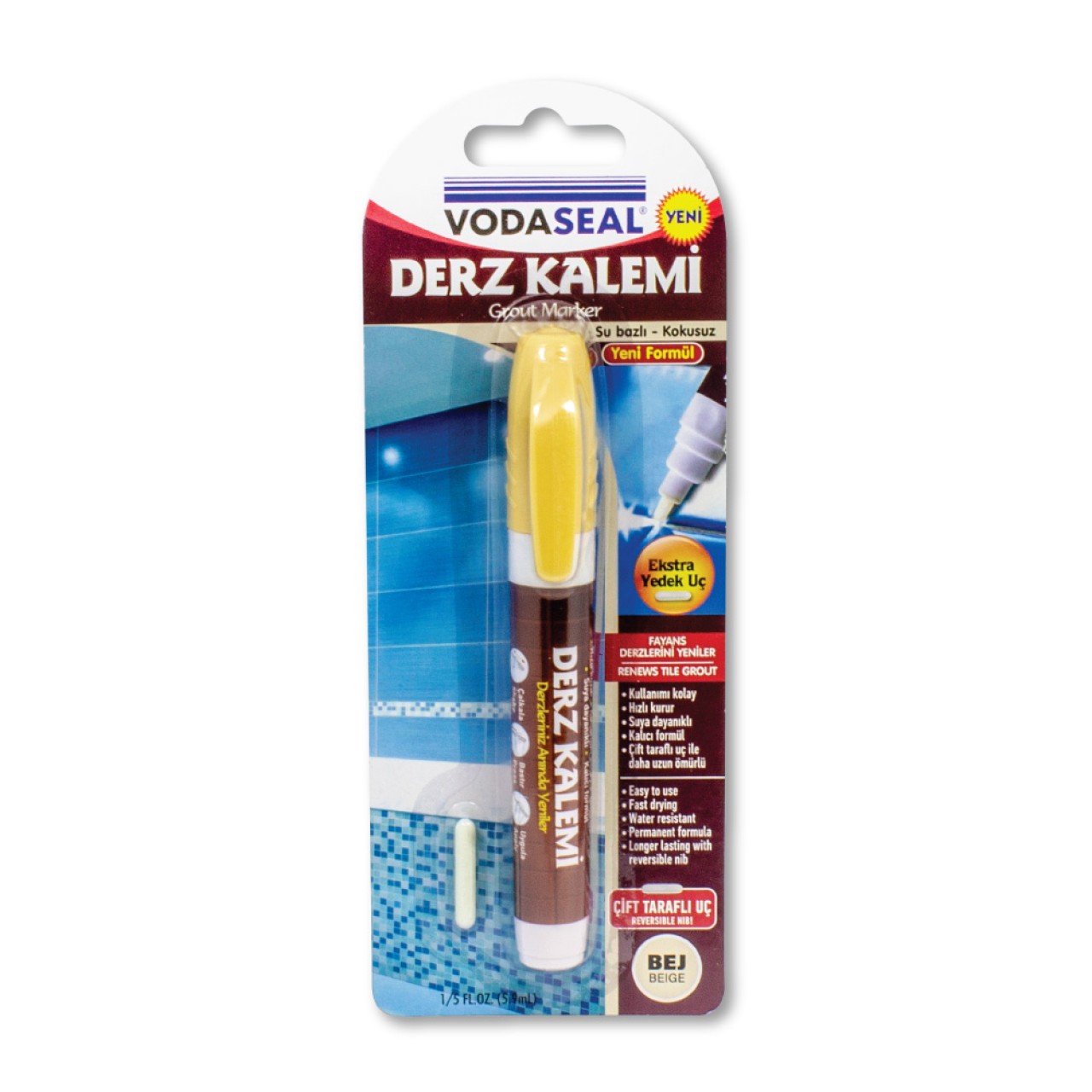 VODASEAL DERZ KALEMİ TEKLİ - BEJ