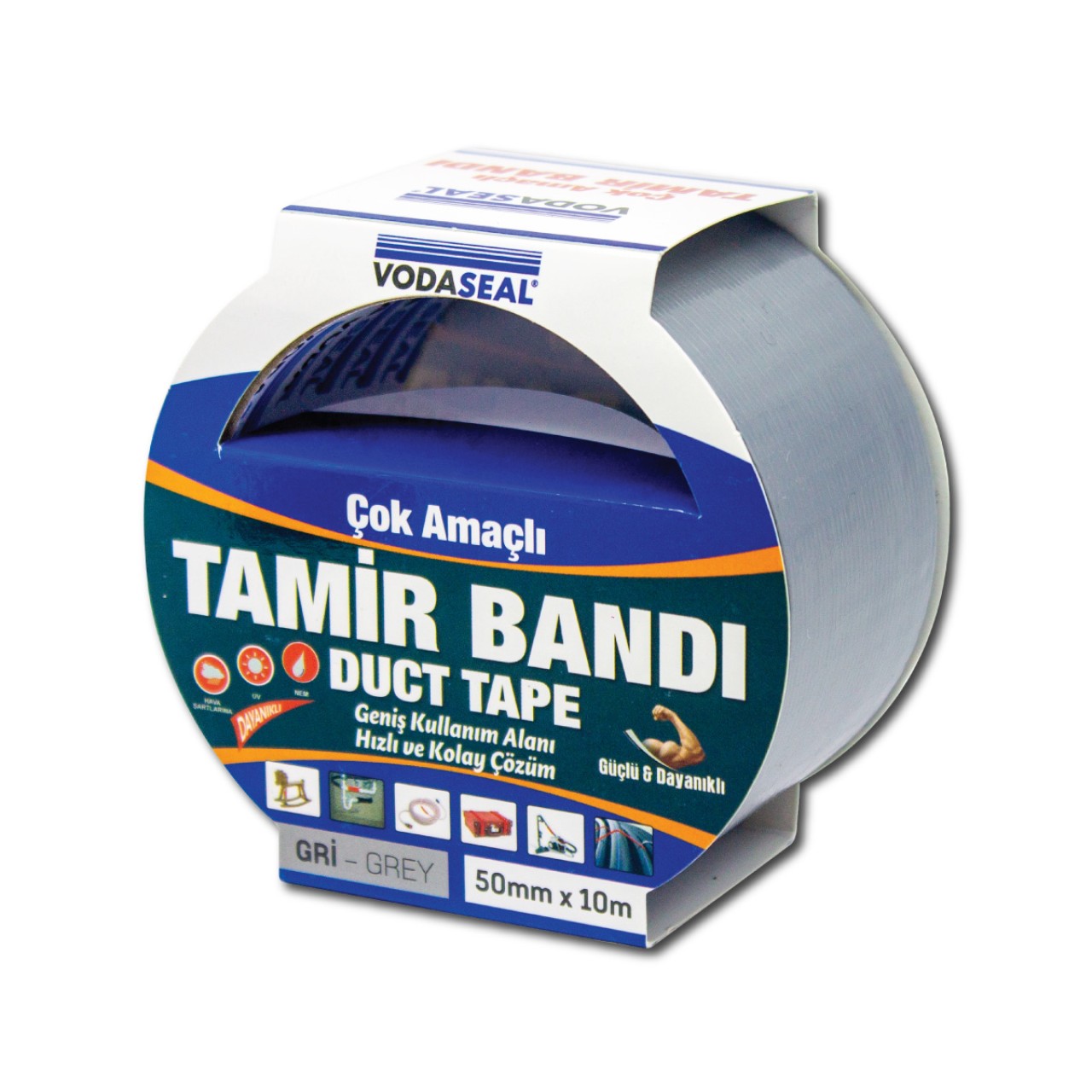 VODASEAL DUCK - TAPE TAMİR BANDI - 50 MM X 10MT - GRİ