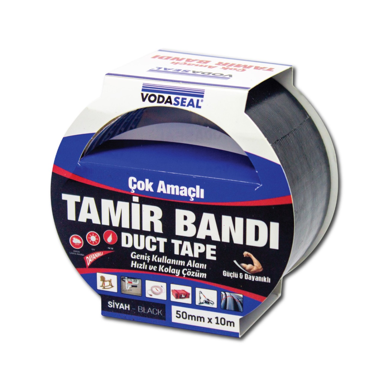 VODASEAL DUCK - TAPE TAMİR BANDI - 50 MM X 10MT - SİYAH