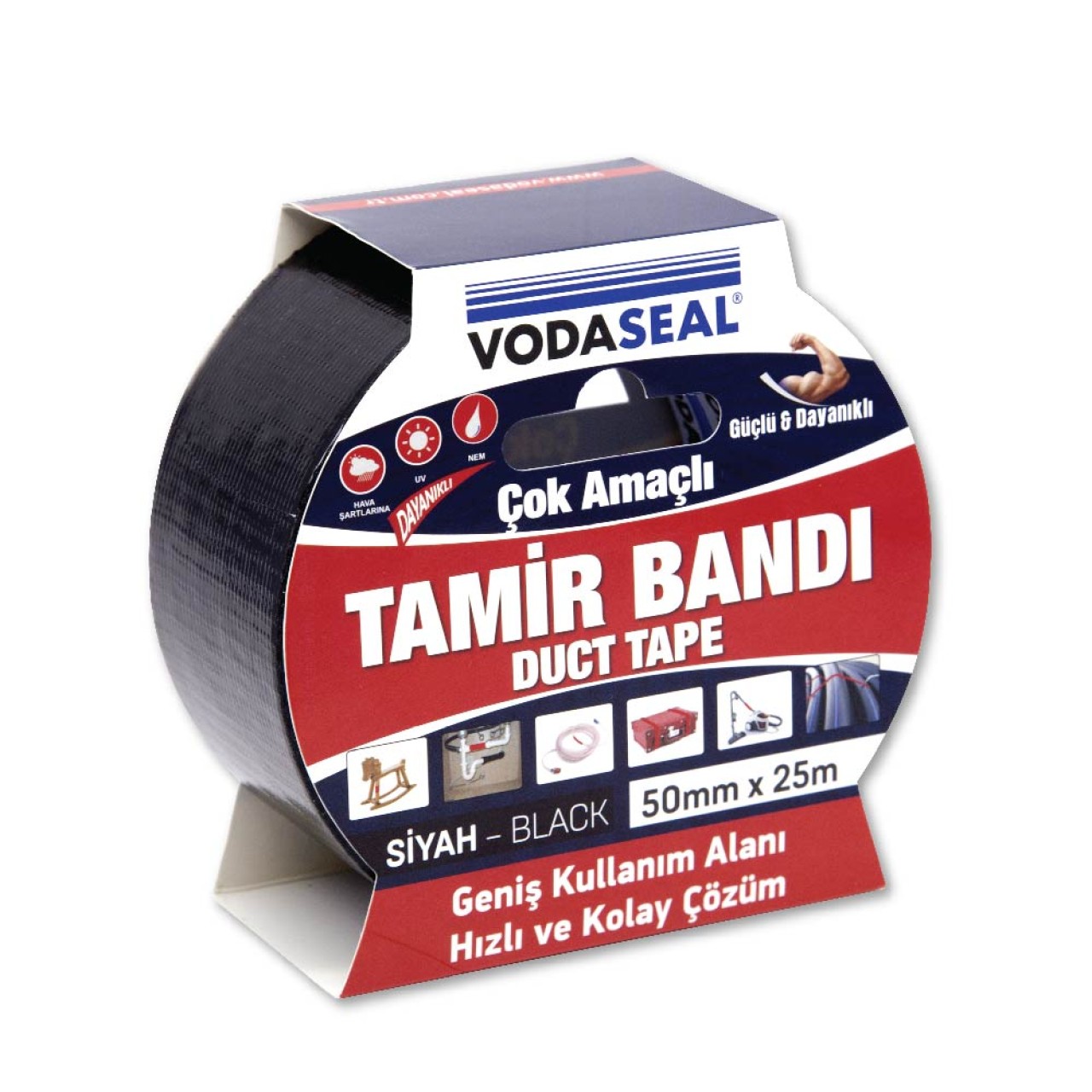 VODASEAL DUCK - TAPE TAMİR BANDI - 50 MM X 25 MT - SİYAH