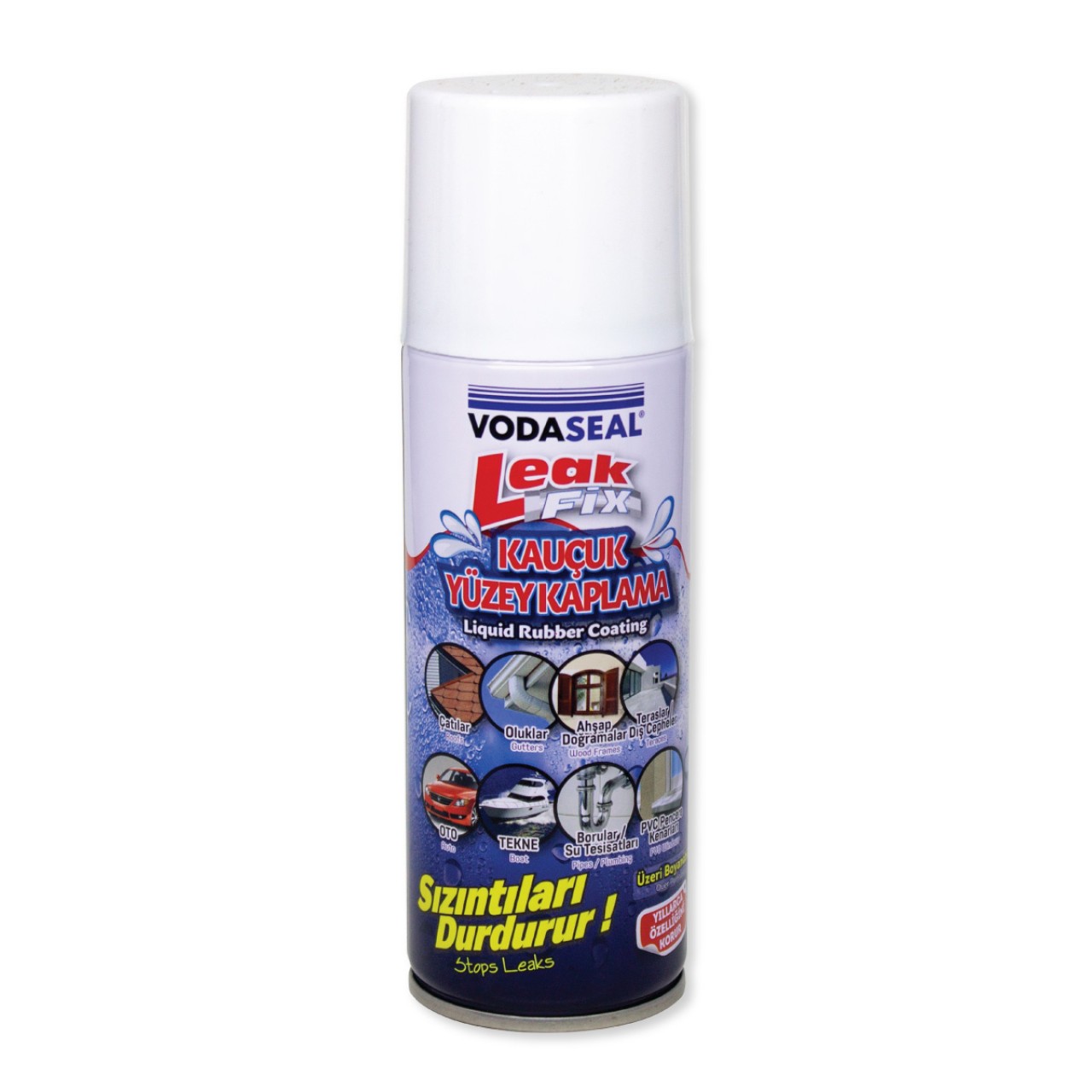 VODASEAL LEAK FİX KAUÇUK İZOLASYON SPREYİ 200 ML - BEYAZ