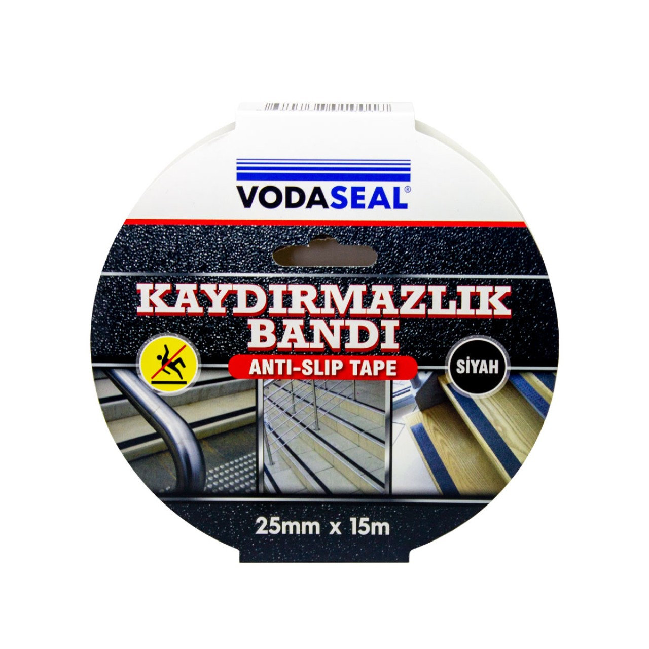 VODASEAL MERDİVEN KAYDIRMAZLIK BANDI 25 MM X 15 MT  - SİYAH