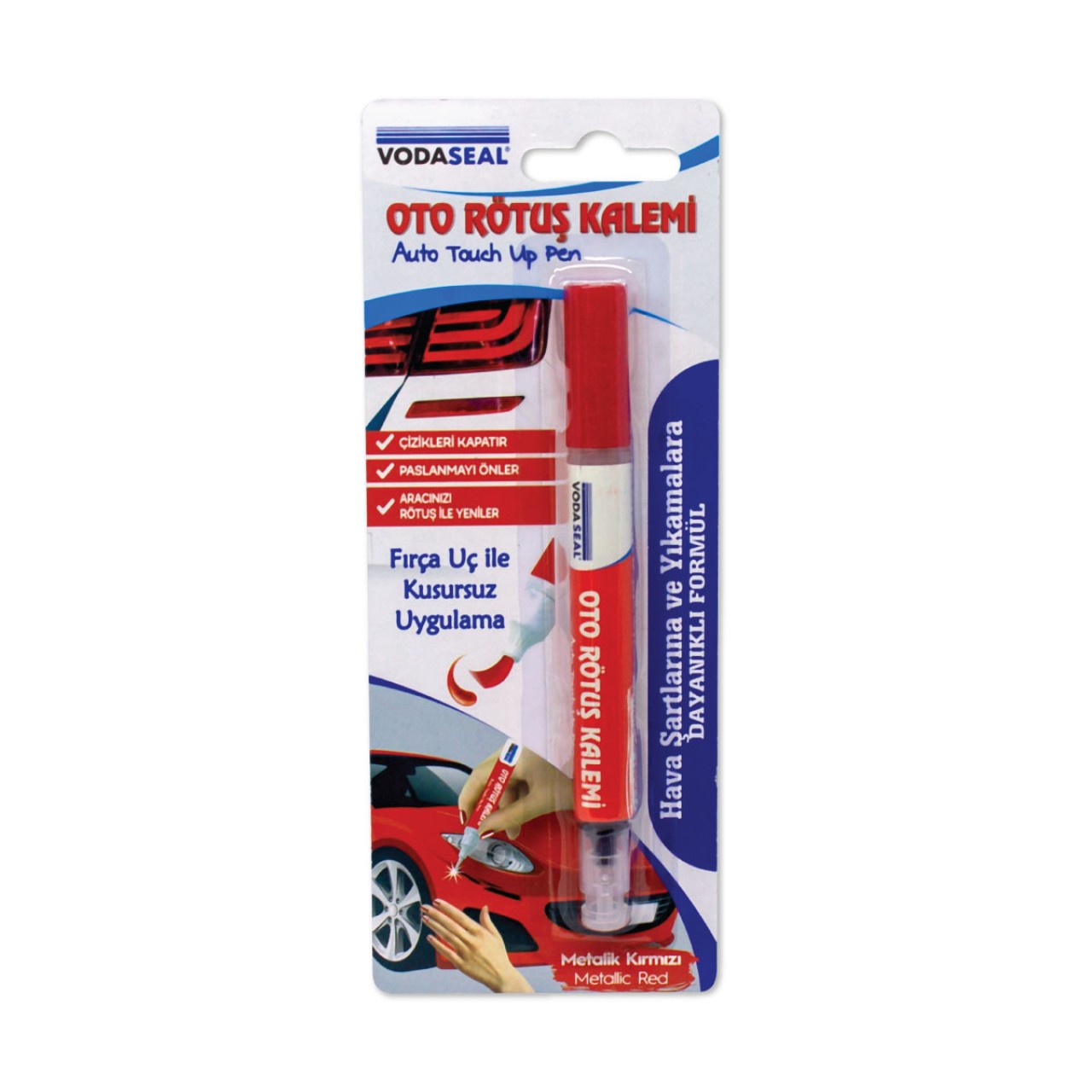 VODASEAL OTO RÖTÜŞ KALEMİ 5 ML KIRMIZI METALİK