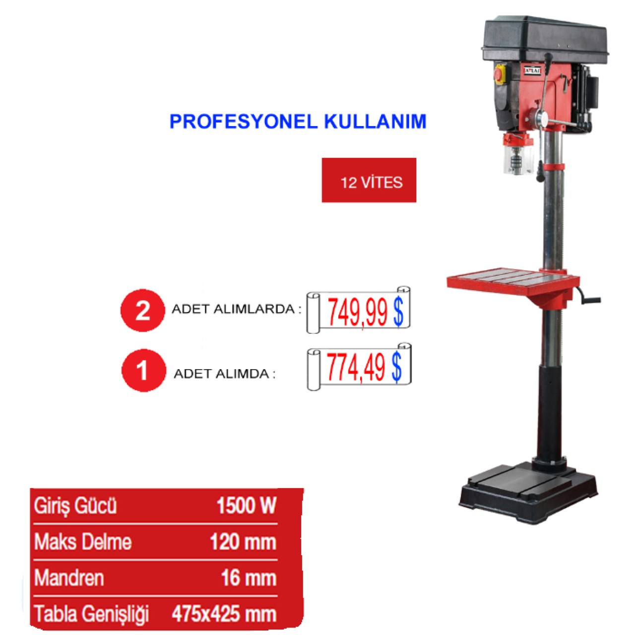 ZJ4132Z SÜTUNLU MATKAP