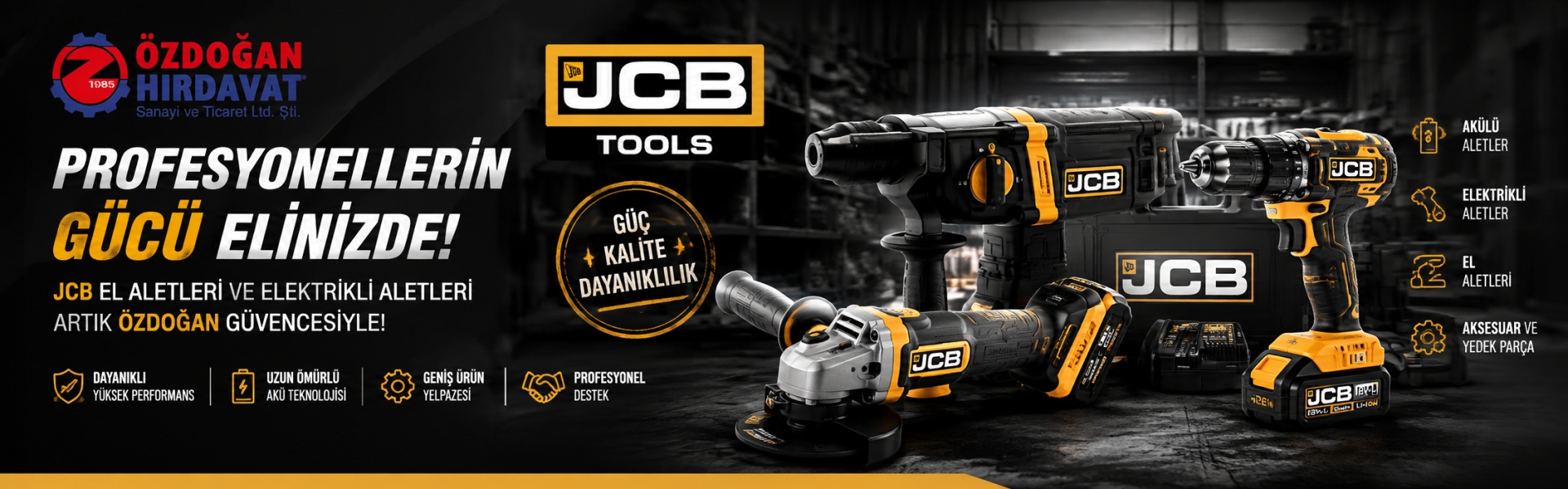 JCB ÜRÜNLERİ